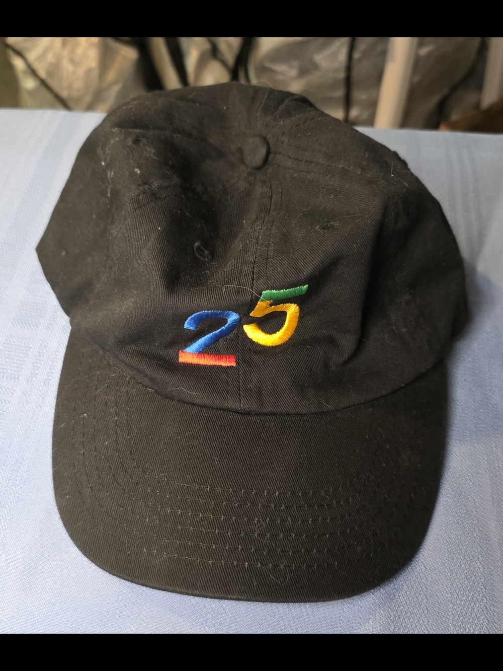 Google 25 Black Baseball Cap Adjustable Embroidered Logo Dad Hat Tech Employee